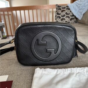 Gucci Black Leather Shoulder Bag